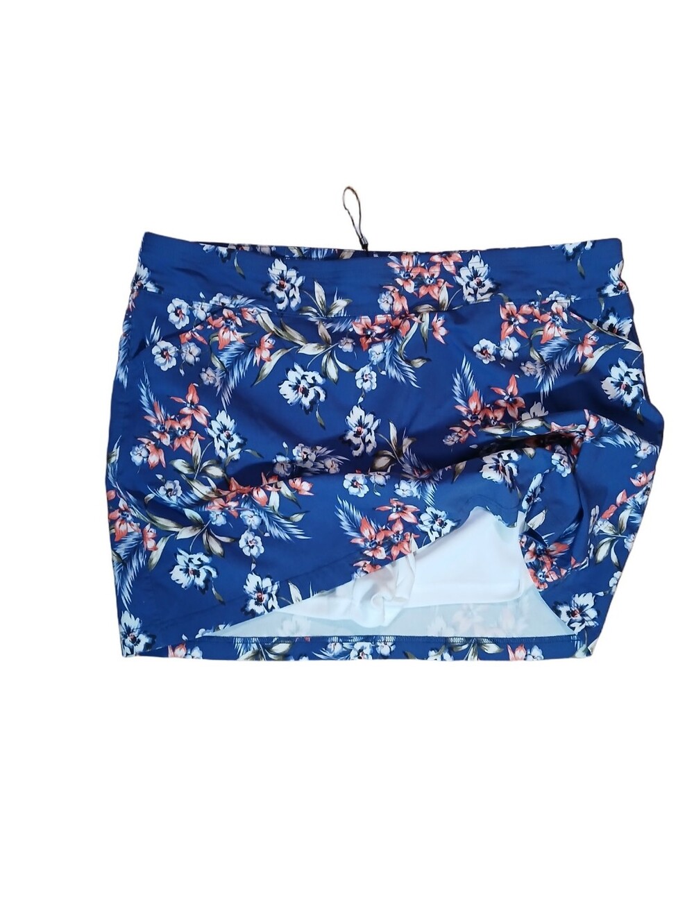NWOT Mario Serrani Royal Blue Floral Skort SZ XXL